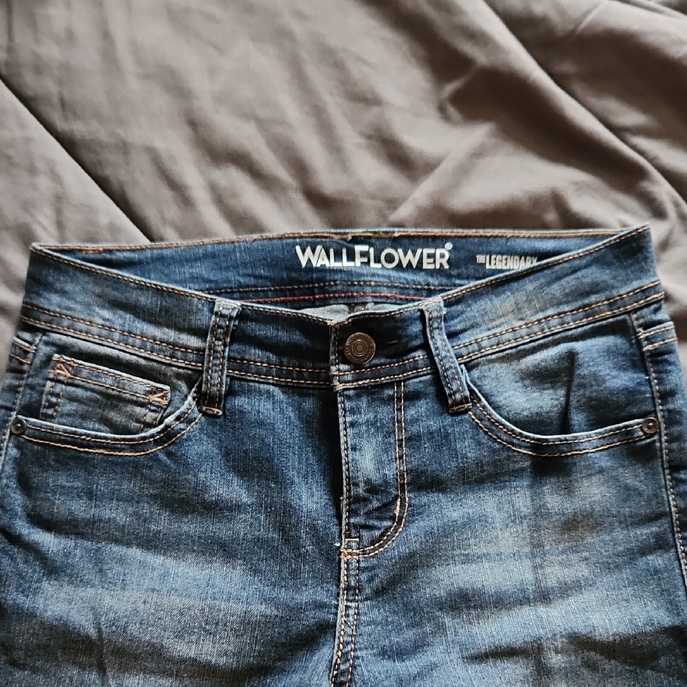 Wallflower Blue Boot Cut Jeans with Classic Fading